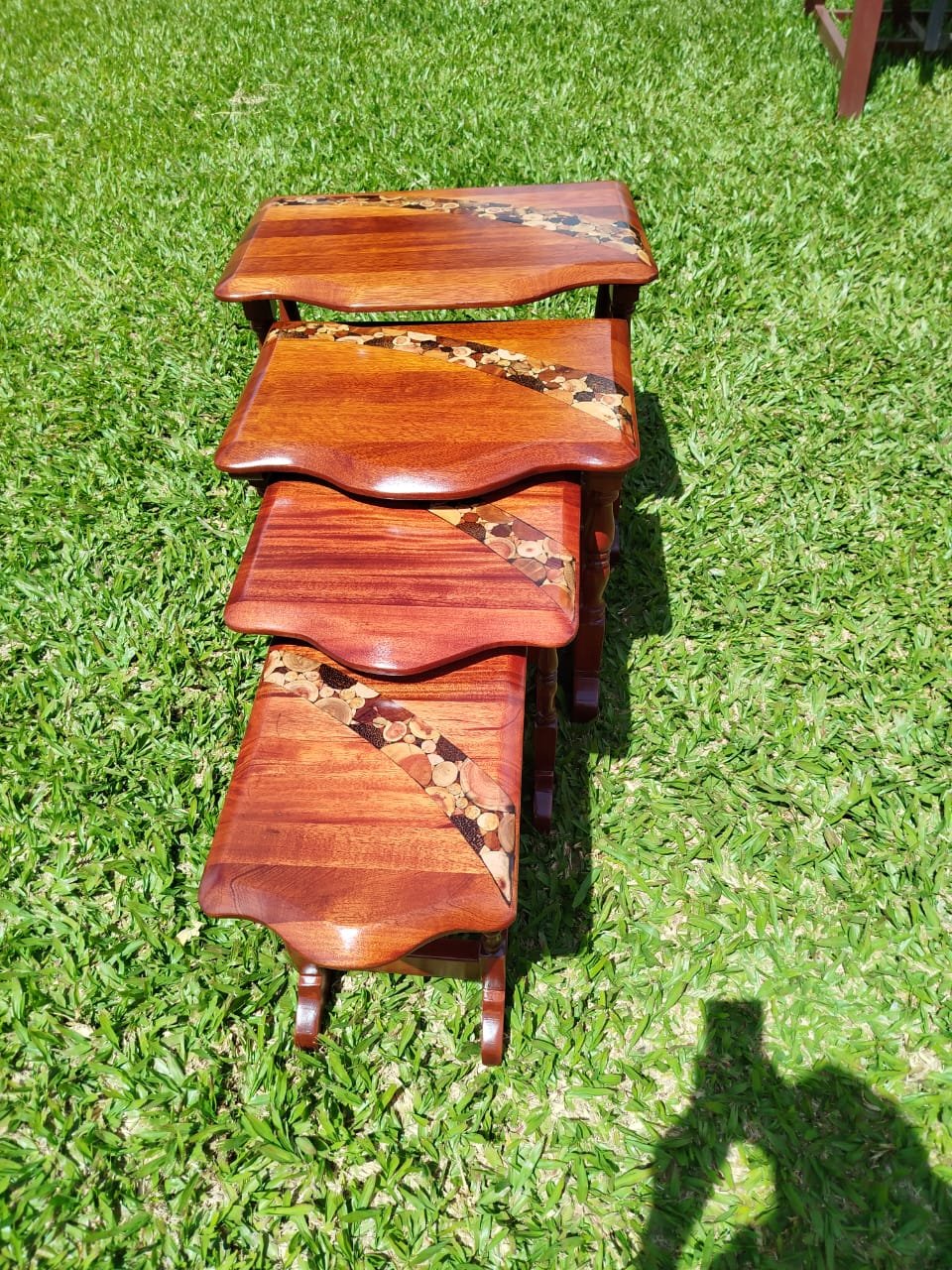 Wooden Stool Set