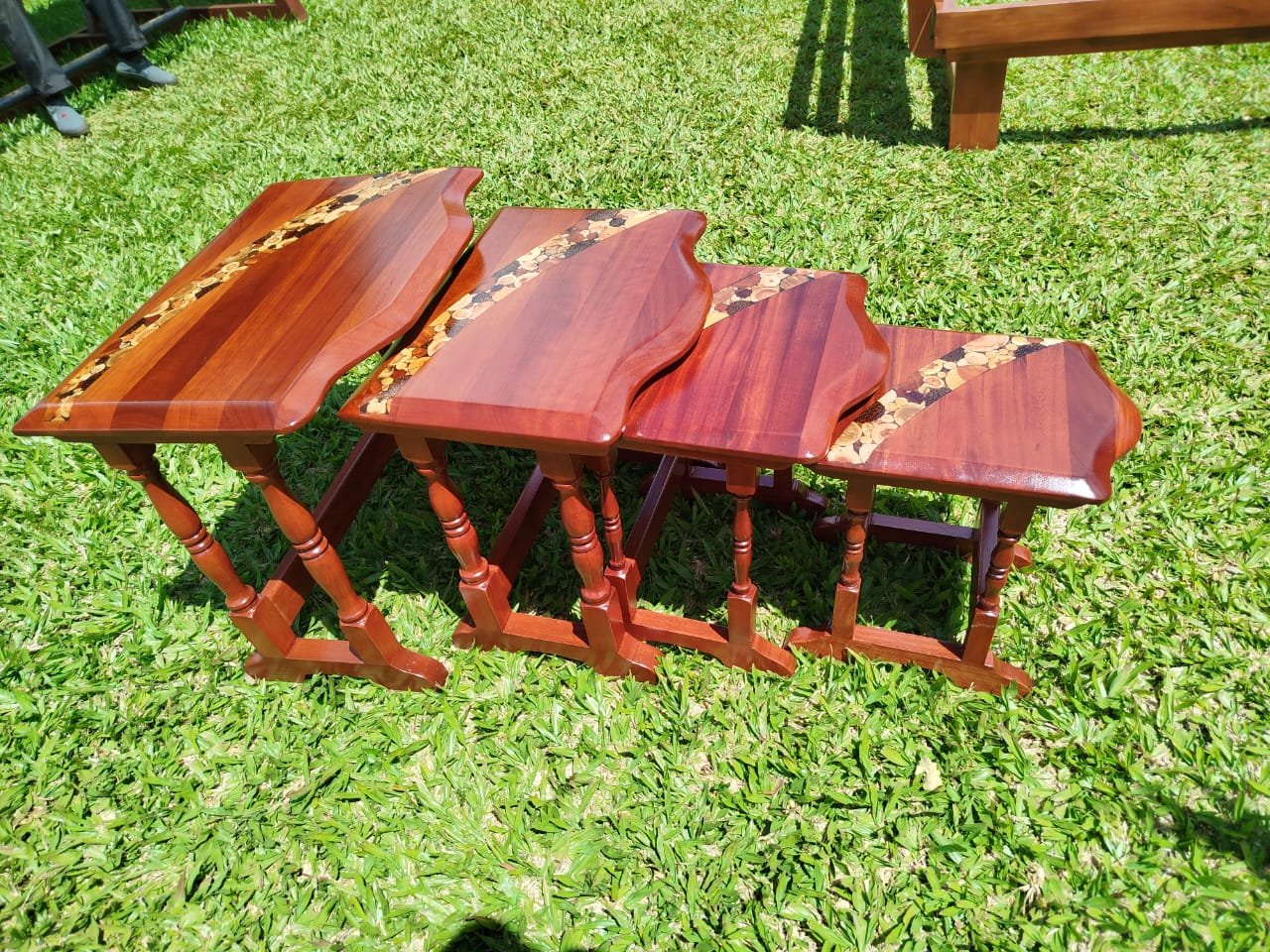 Wooden Stool Set