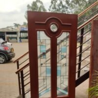 Wooden Glass Panel Door