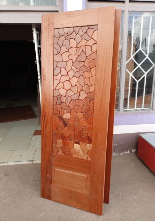 Textured Wooden Door Panel